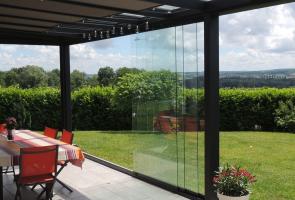 Store plissé intérieur toiture pergola Filtersun 