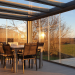 Pergola toiture de terrasse jardin d'hiver aluminium SQOPE