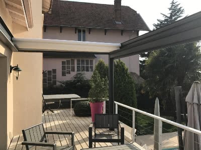 Pergola aluminium Coublanc V3 Toile rétractable