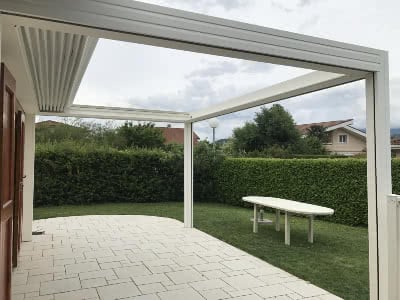 Pergola aluminium Coublanc V3 Toile rétractable