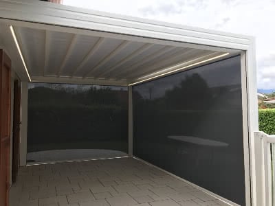 Pergola aluminium Coublanc V3 Toile rétractable