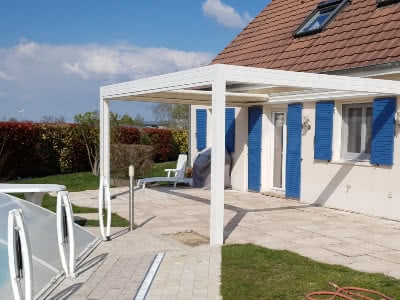 Pergola aluminium Coublanc V3 Toile rétractable